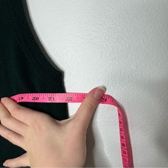 Woolovers green checkered sleeveless sweater vest large - Picture 8 of 8